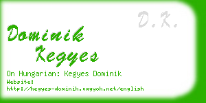 dominik kegyes business card